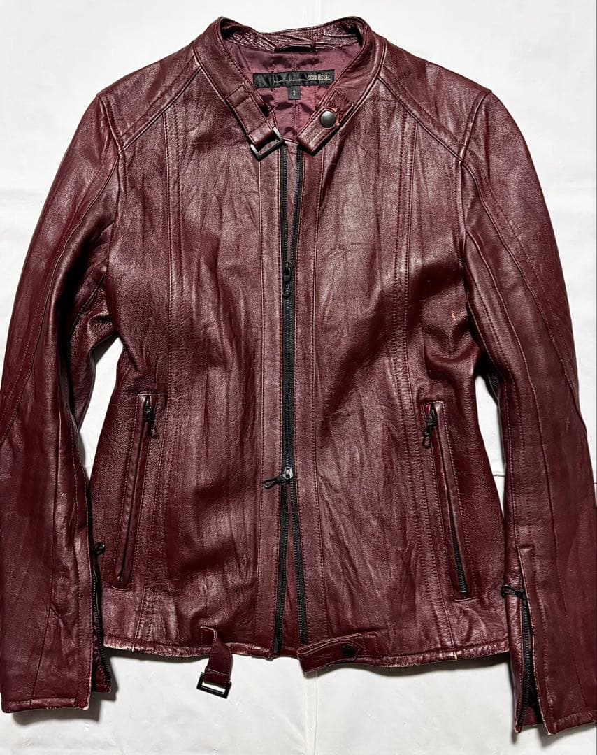 SCHLUSSEL シュリセル 羊革 ラム レザージャケット ライダース y2k