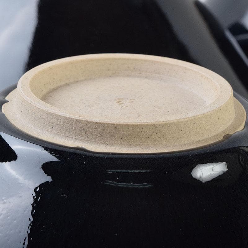 和食器　常滑焼　轍窯　久田重義作　天目組鉢　五客　共布共箱　V　R9221