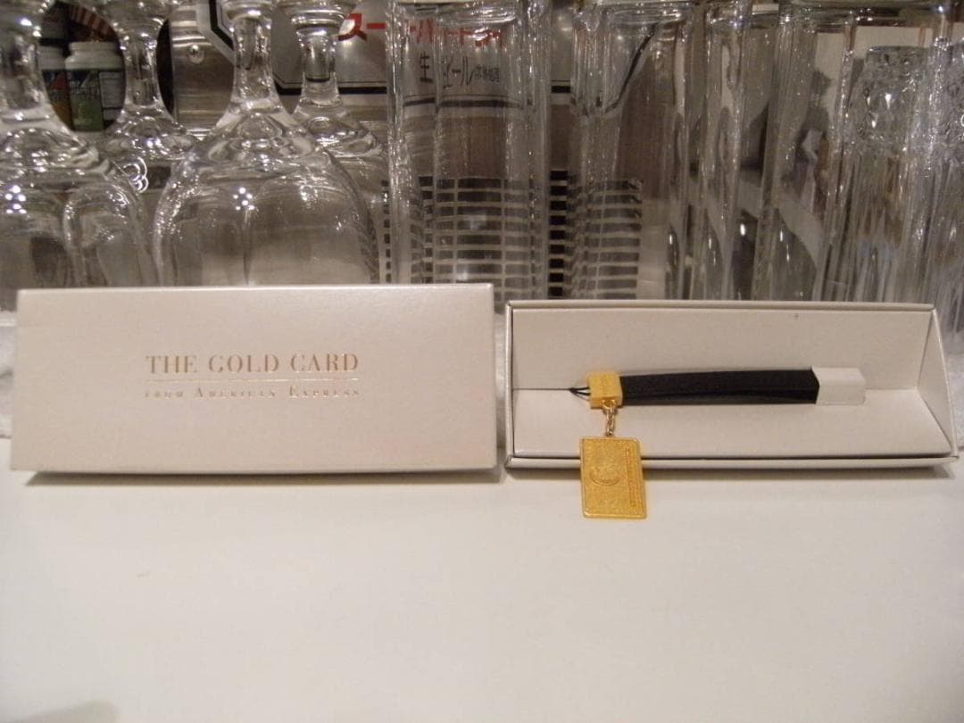 非売品 アメリカンエキスプレス ゴールドカード 携帯 スマートフォン ストラップ