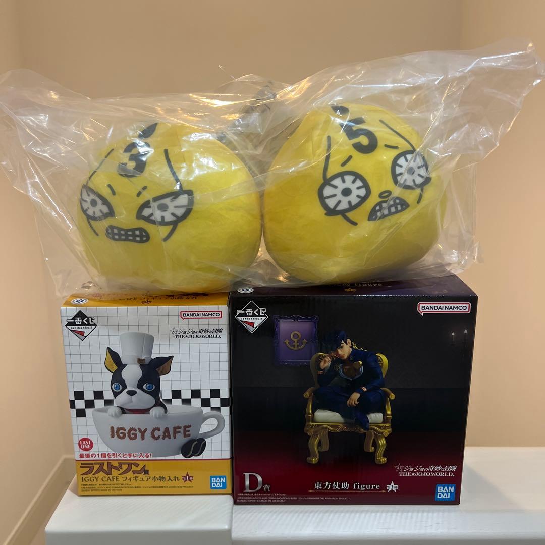 一番くじ ジョジョ 仗助＆イギー＆S・Pぬいぐるみ まとめ売り