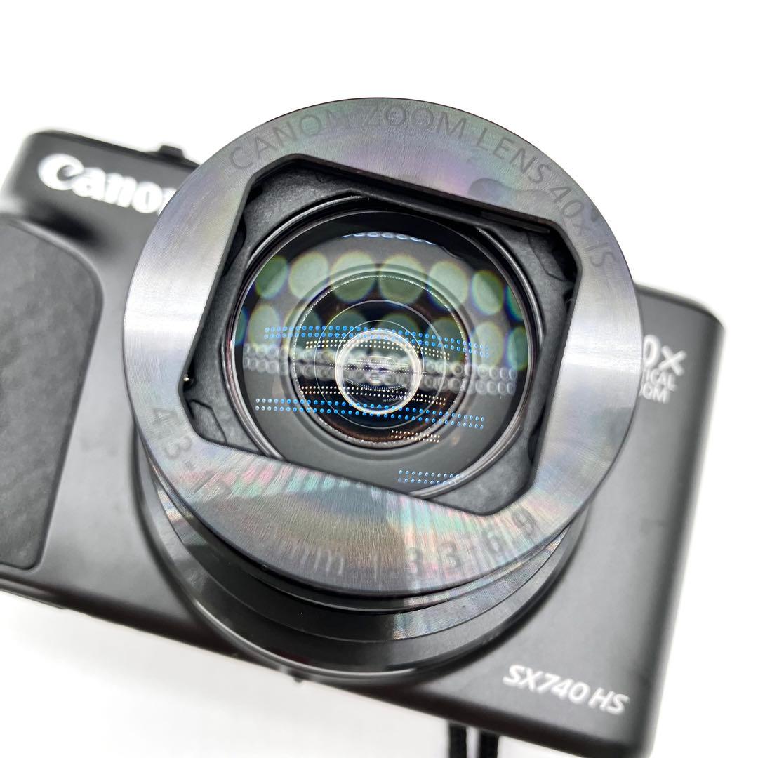 美品Wi-Fi対応♪ Canon PowerShot SX740 HS ブラック