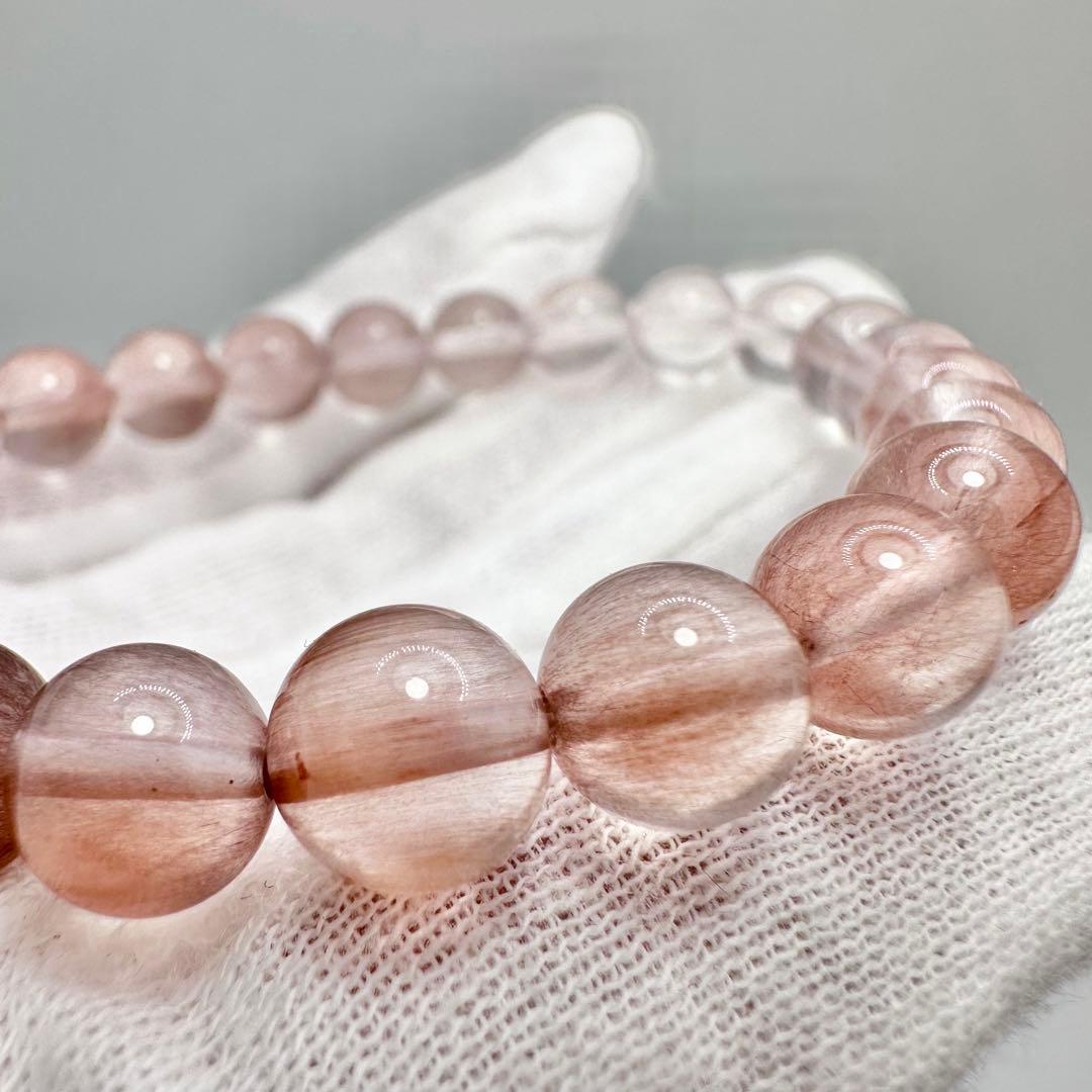 ピンクサゲニティッククォーツ　ブレスレット②
