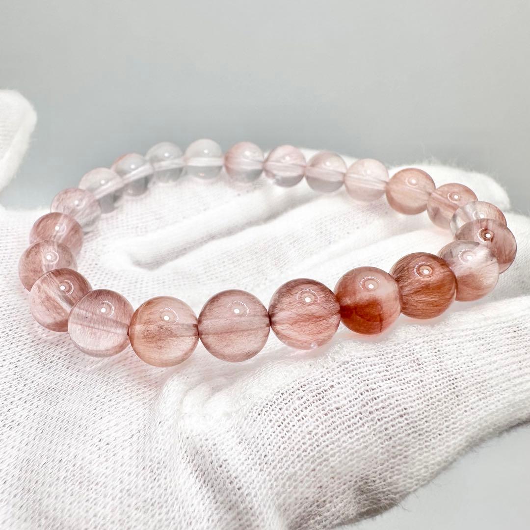 ピンクサゲニティッククォーツ　ブレスレット②
