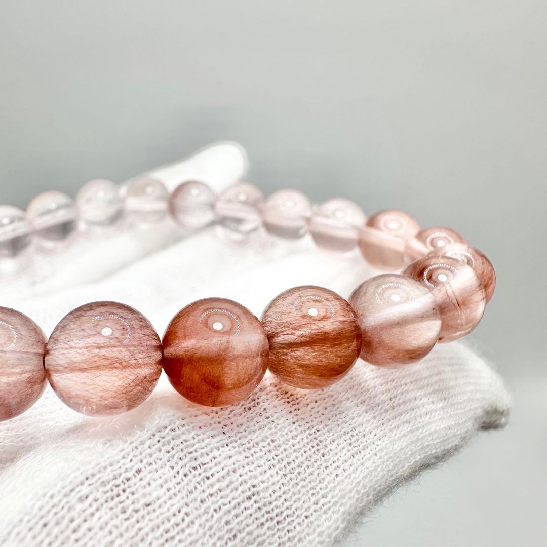 ピンクサゲニティッククォーツ　ブレスレット②