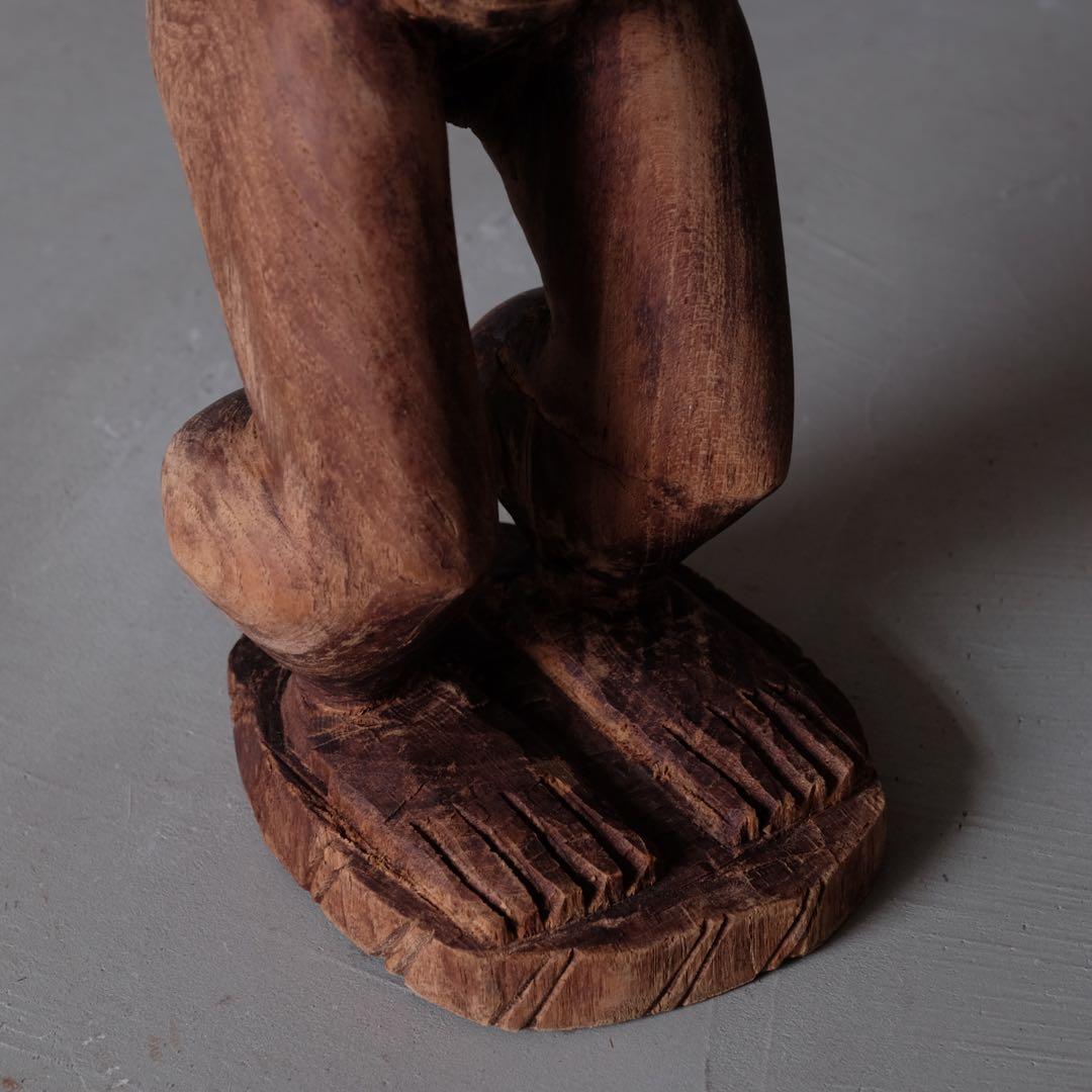 古いアフリカの木像　アンティーク プリミティブ バウレ族 バマナ族 ドゴン族