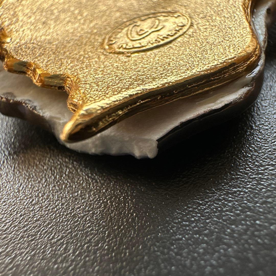 【vintage】訳あり　クリスチャンラクロワ　エナメル蝶ブローチ