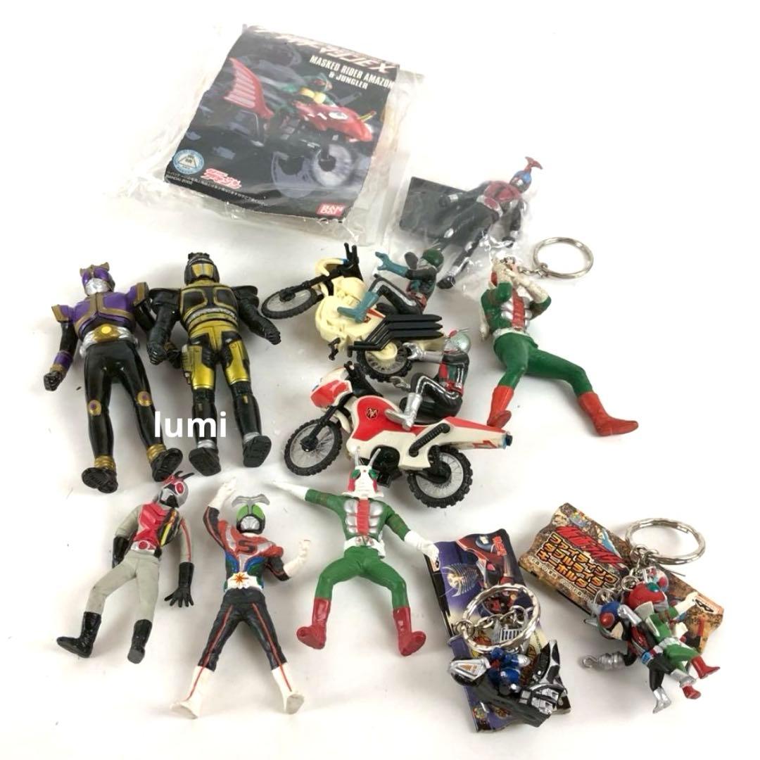 仮面ライダー フィギュア ミニカー キーホルダー 大量 まとめ売り 昭和 平成