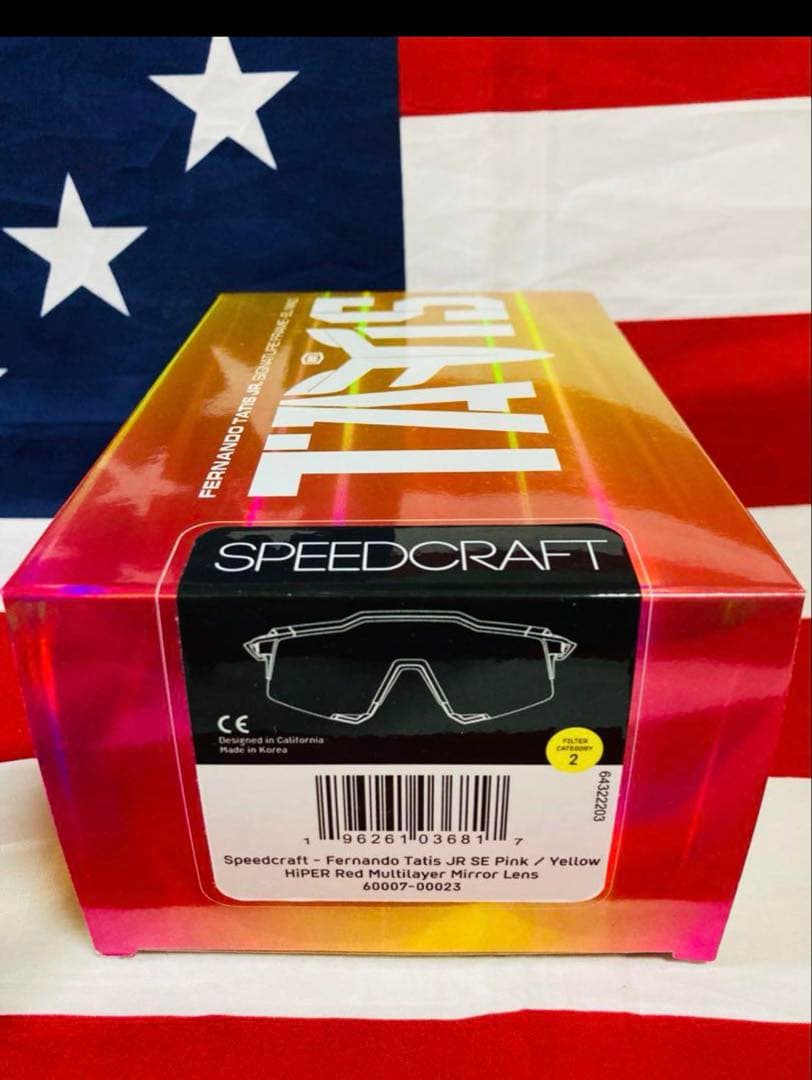 100% Speedcraft サングラス ピンク/オレンジ