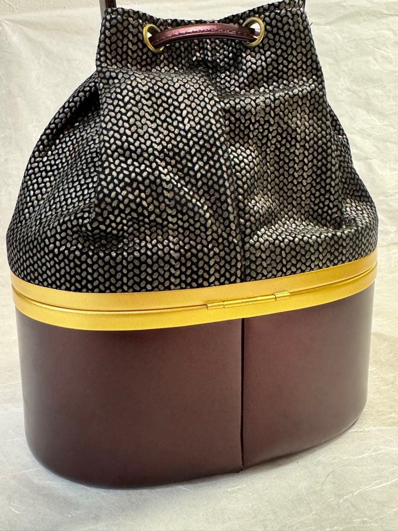 高級　草履バッグセット　和装　23.5㎝　一度使用　新品同様　ワインレッド