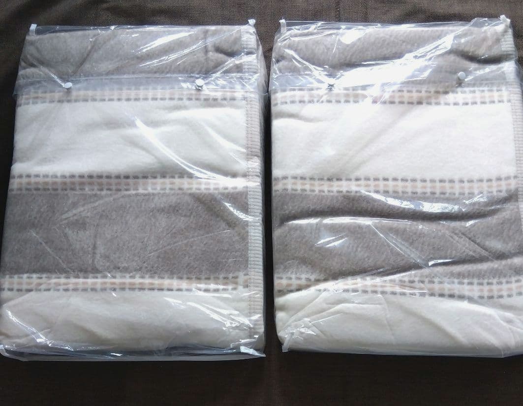 ●綿毛布シルクカシミヤ入り シングル2セット新品未開封品