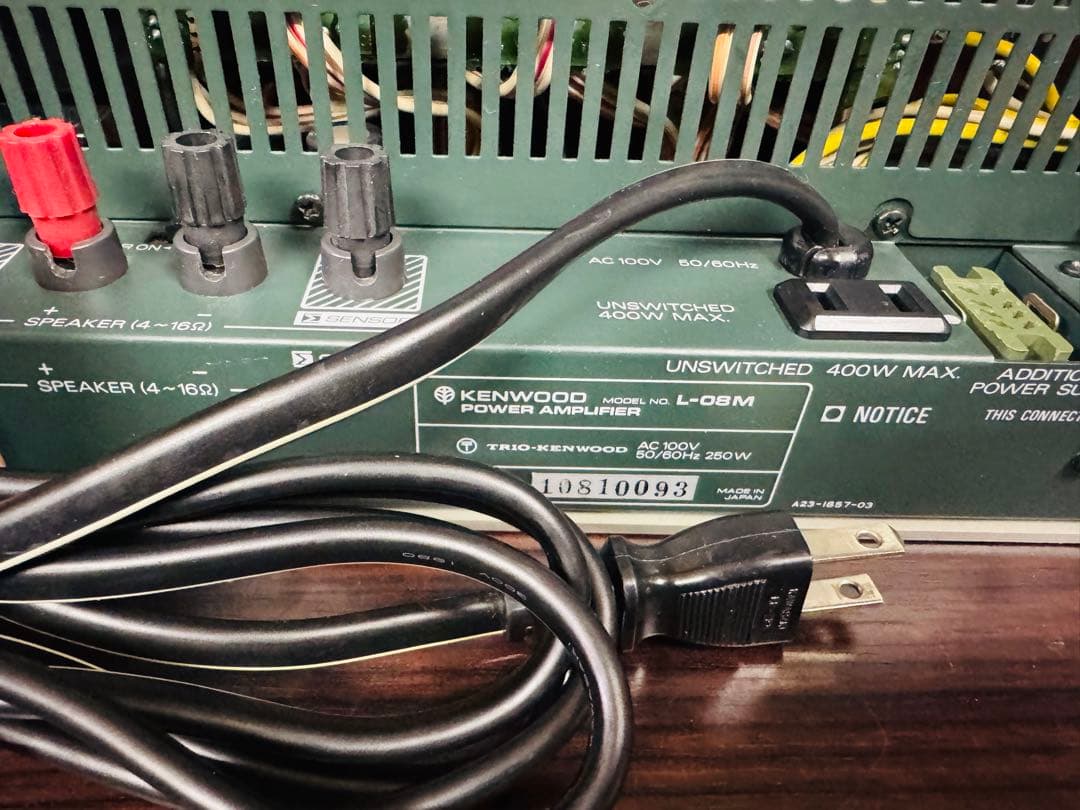 KENWOOD ケンウッド L-08M パワーアンプ　ペア　メンテナンス品