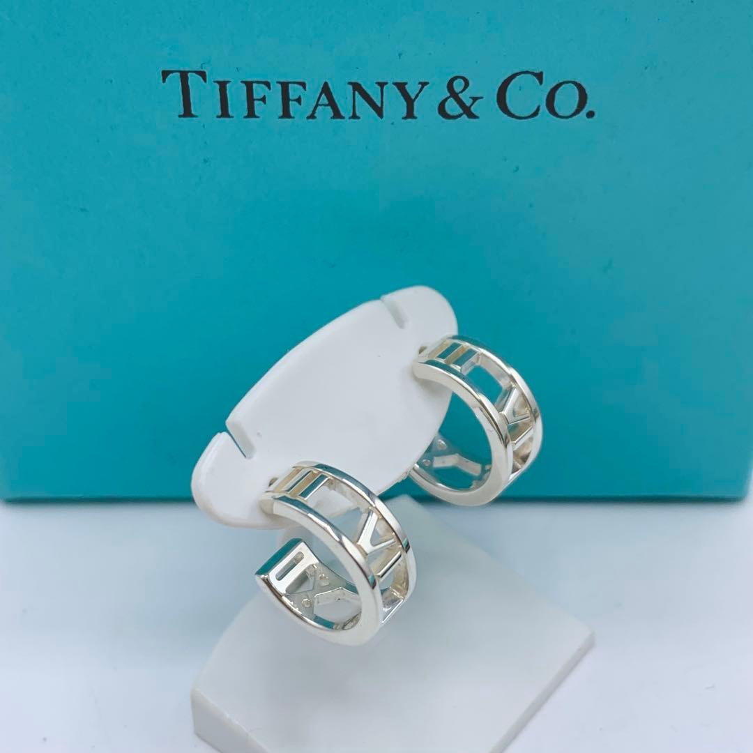 【超美品/箱付き】ティファニー　ピアス　アトラス　フープ　両耳　オシャレ　925