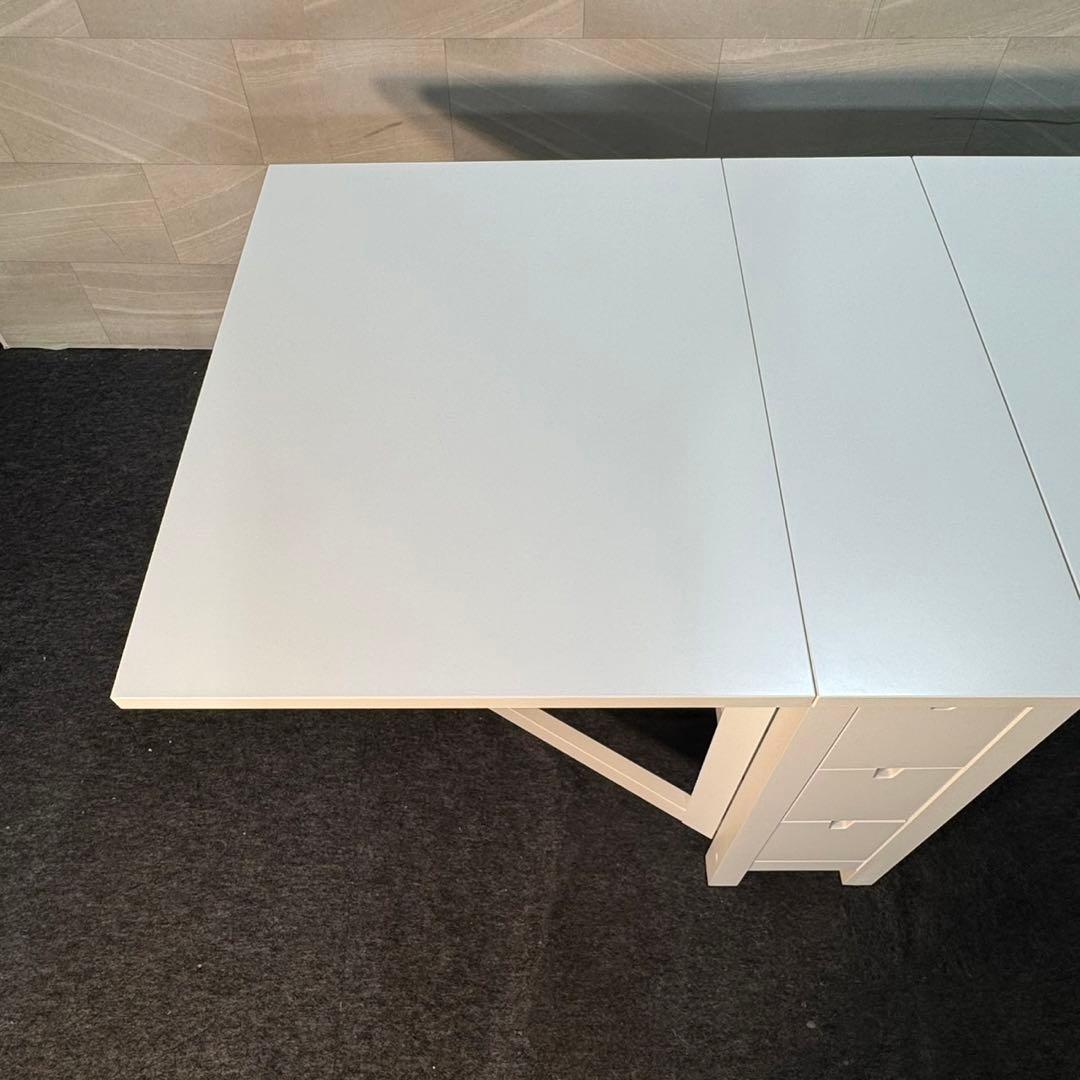 IKEA 伸縮テーブル ノールデンゲートレッグ チェア2脚セット d4752