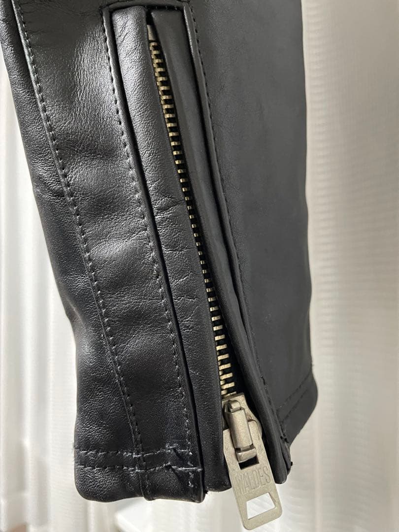 【@R】CHALLENGER シングル レザー ライダース ジャケット L