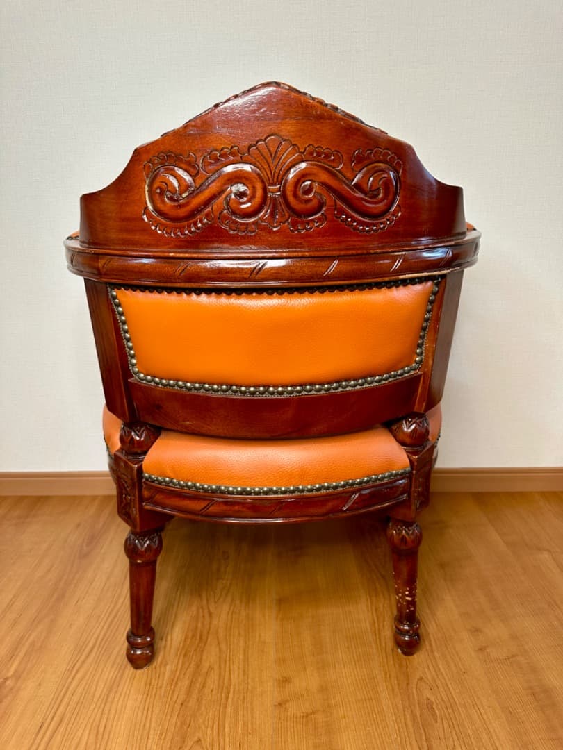 K*K様 イタリア製 レザー アームチェア②