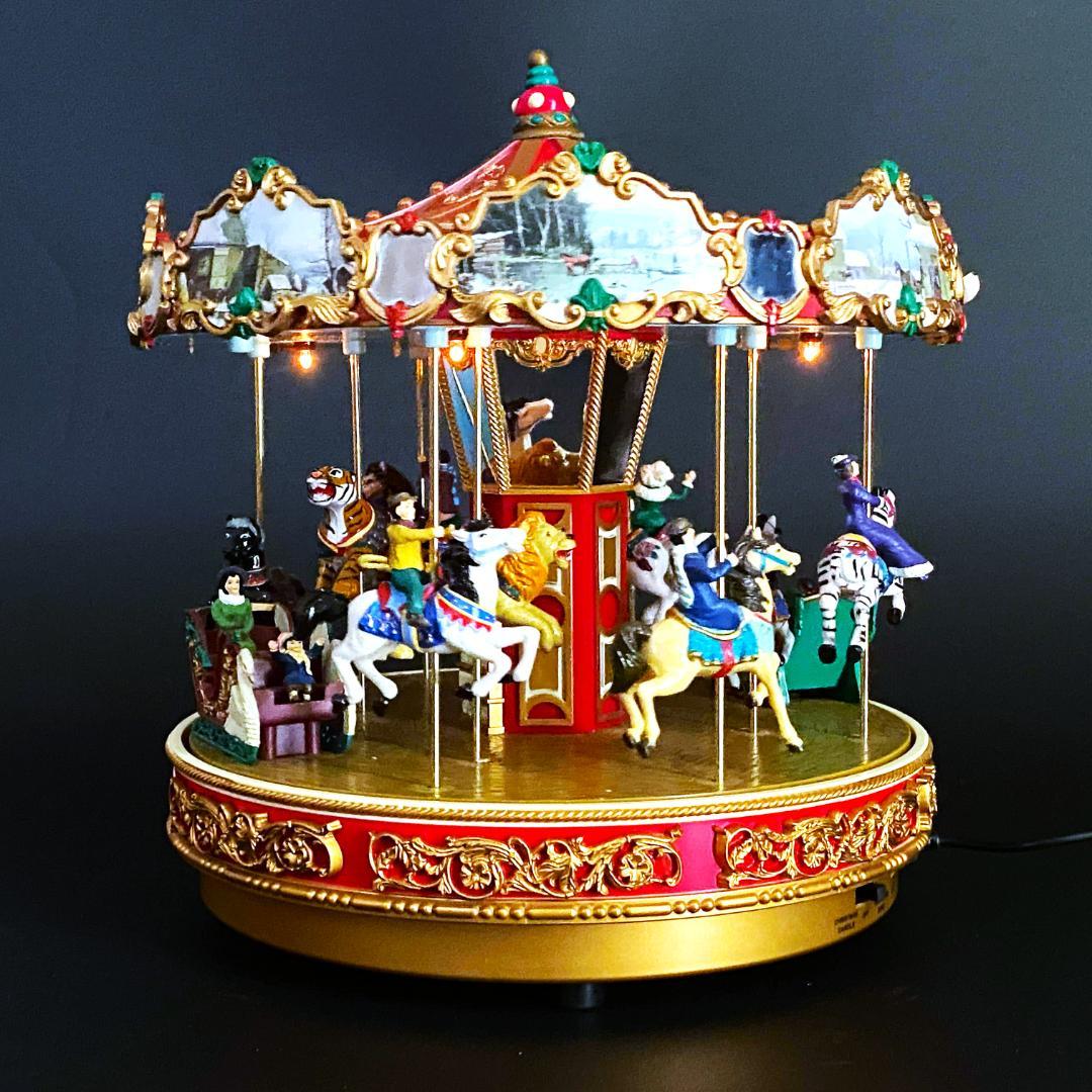 【美品】ミスタークリスマス★メリーゴーランド★オルゴール★カルーセル