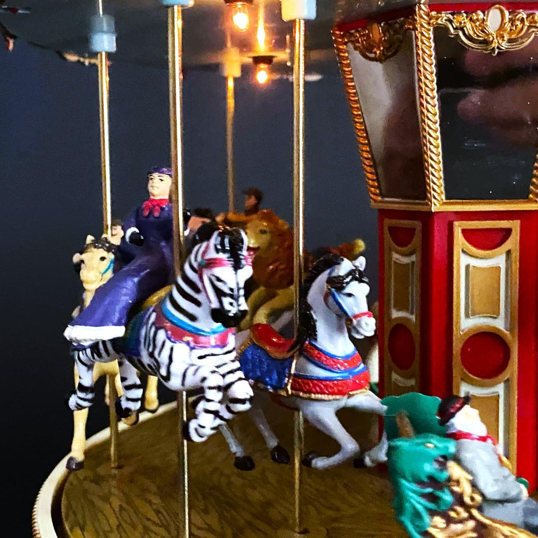 【美品】ミスタークリスマス★メリーゴーランド★オルゴール★カルーセル