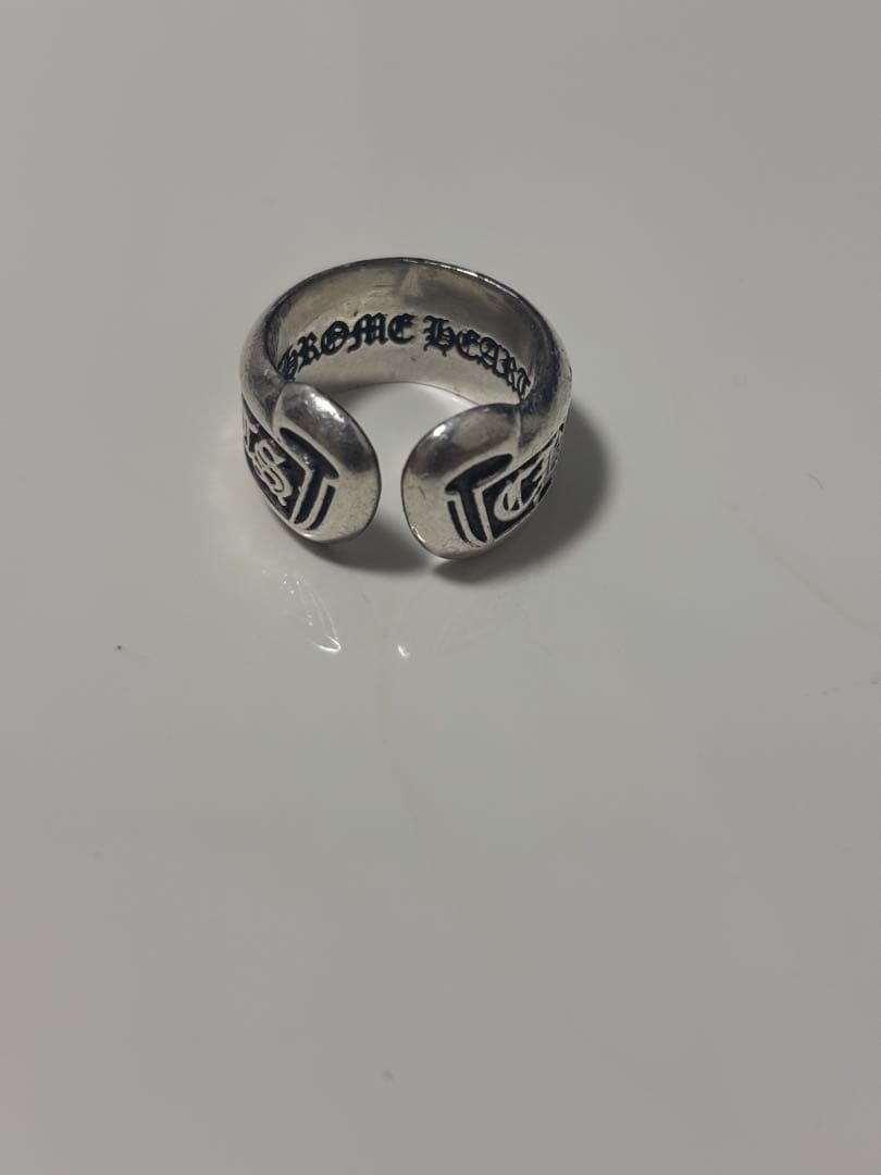 クロムハーツ CHROME HEARTS スモール スクロール ラベル リング