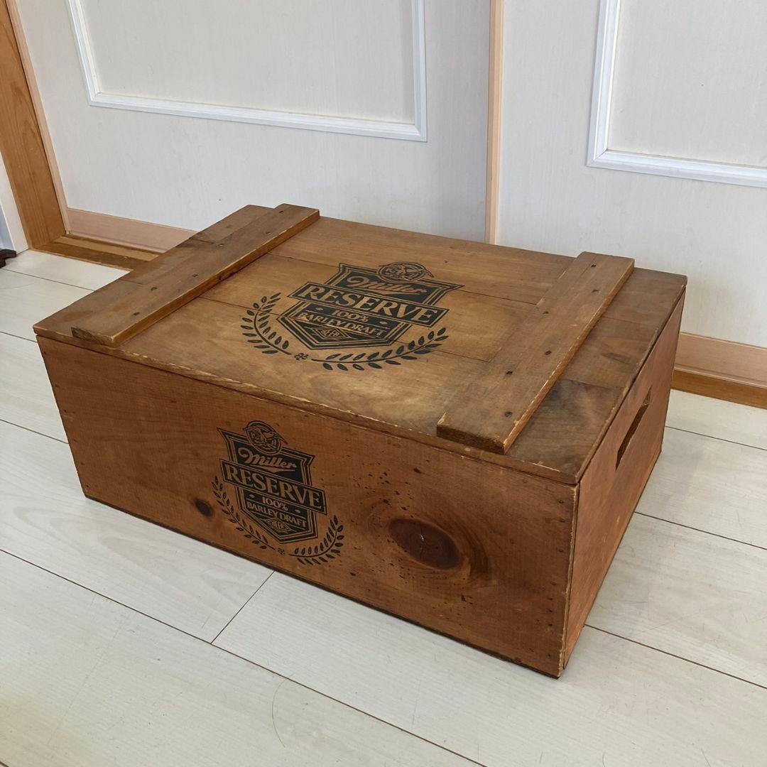 Miller ミラービール ヴィンテージ ウッドボックス キャンプコンテナ