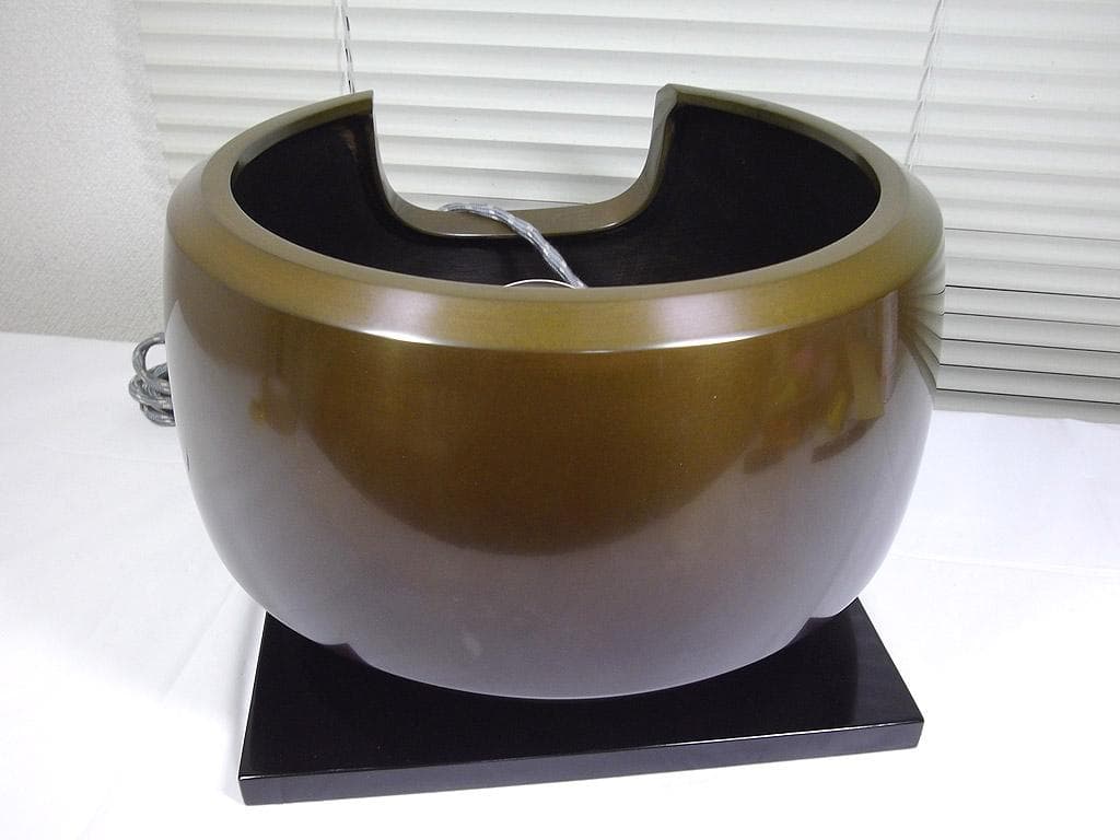 唐銅面取風炉　野々田 電熱器付き　茶道具