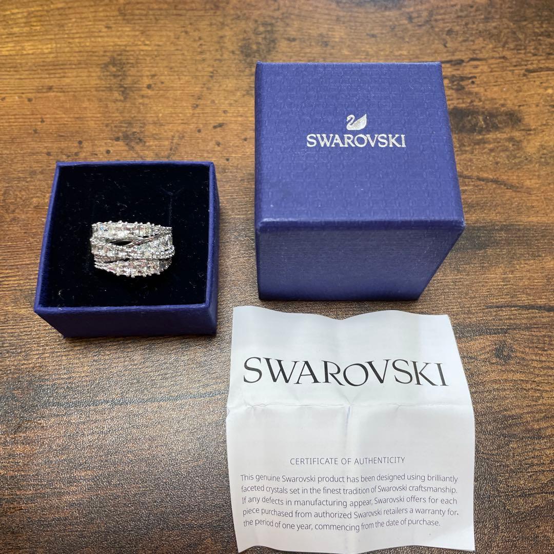 Swarovski シルバー 重ねリング