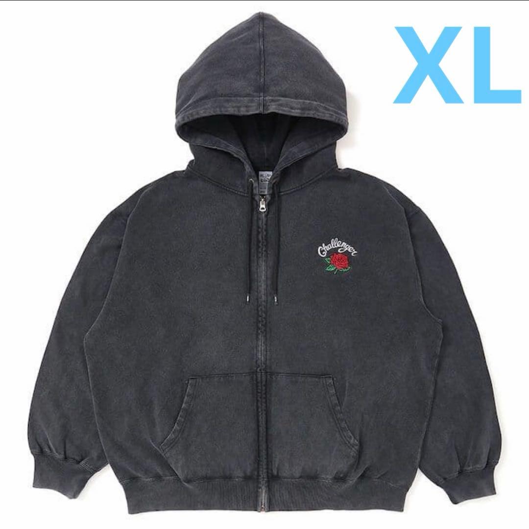 【XL】CHALLENGER ROSE ZIP HOODIE ジップパーカー