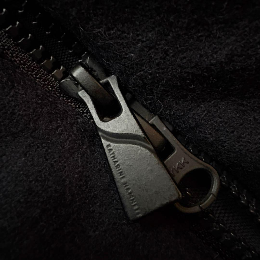 ★希少 Lサイズ★ キャサリン ハムネット 中綿 ジャケット フード 止水ジップ