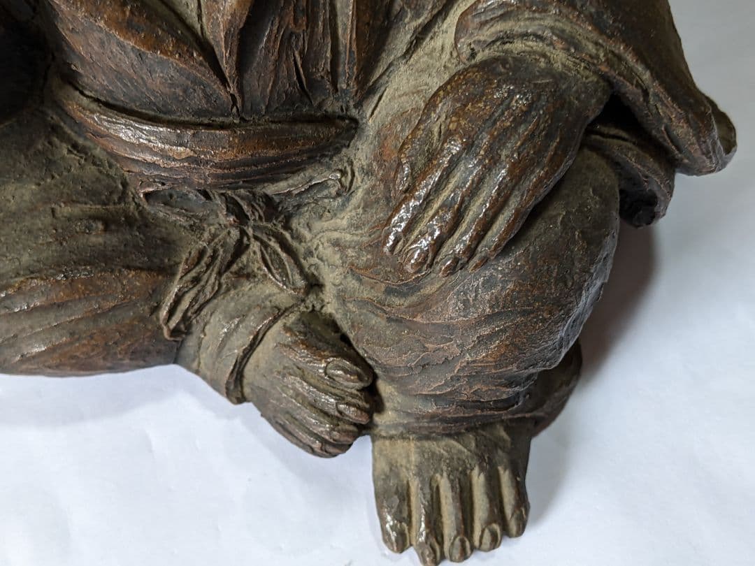 ♦明治時代 壺と老師 置物 飾り 作家物 コレクション 骨董品 アンティーク