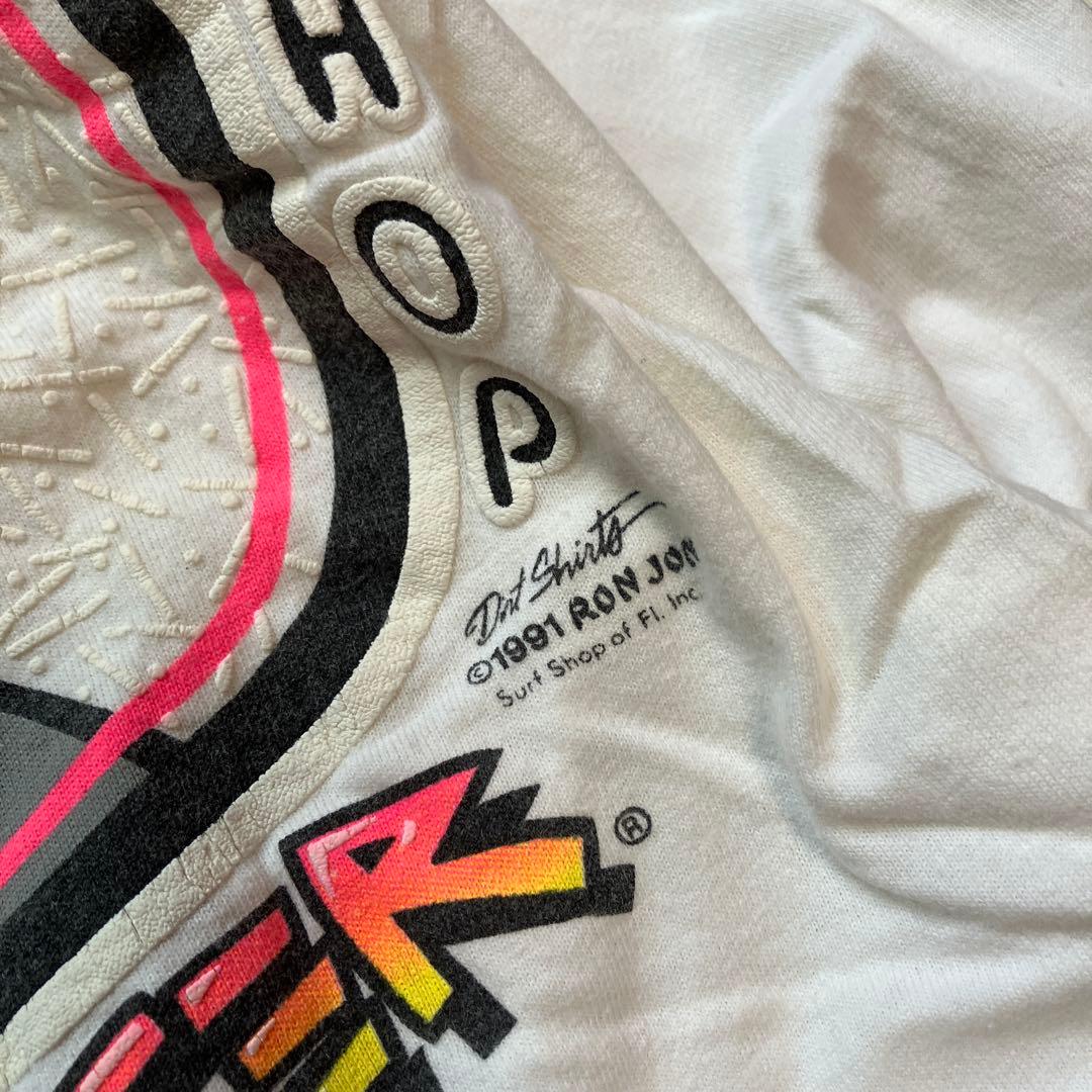 ronjon ロンT ホワイト L ONEITA USA製