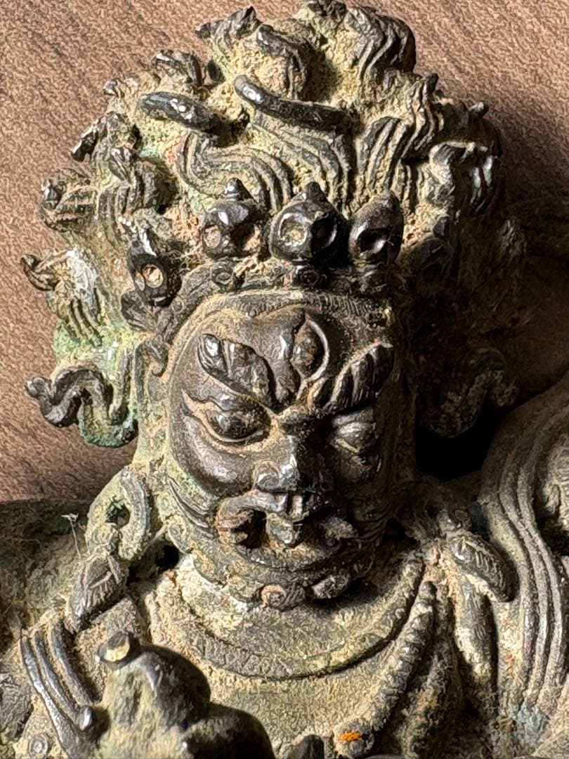 チベット仏教 マハーカーラ像　旧藏 清時代 古銅製