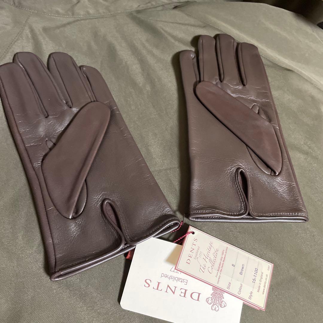 【新品未使用 】最終お値下げ価格/国内百貨店DENTS 上級仕様本革レザー手袋