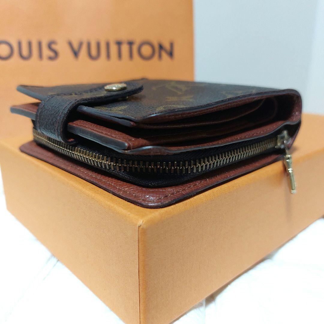 Louis Vuitton ルイヴィトン モノグラム コンパクトジップ二つ折財布