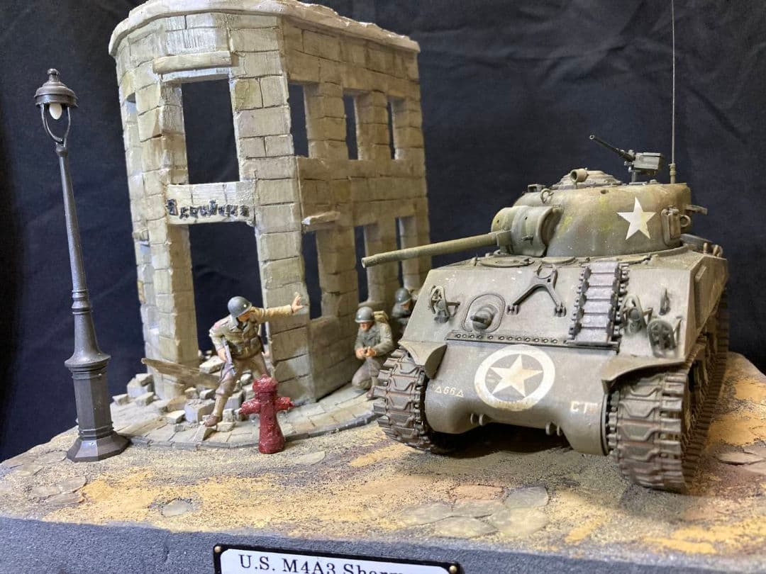 M4A3 シャーマン　ミリタリー　ジオラマ