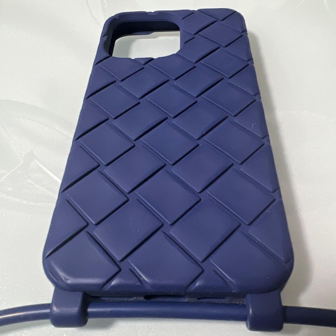 iPhone13 Promax ボッテガべネタ 携帯カバー (ブルー系)