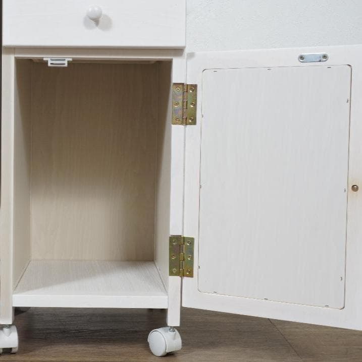 【新品・未使用】 折りたたみデスク サイドデスク ウォッシュホワイト