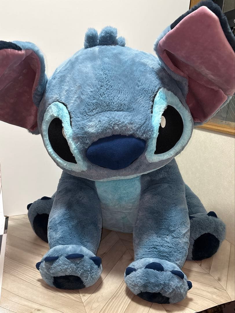 コストコ　スティッチぬいぐるみ ブランケット付き