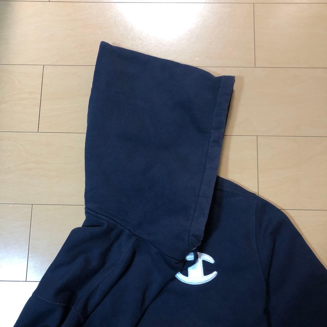 Champion ネイビー パーカー　スーパーフーディー