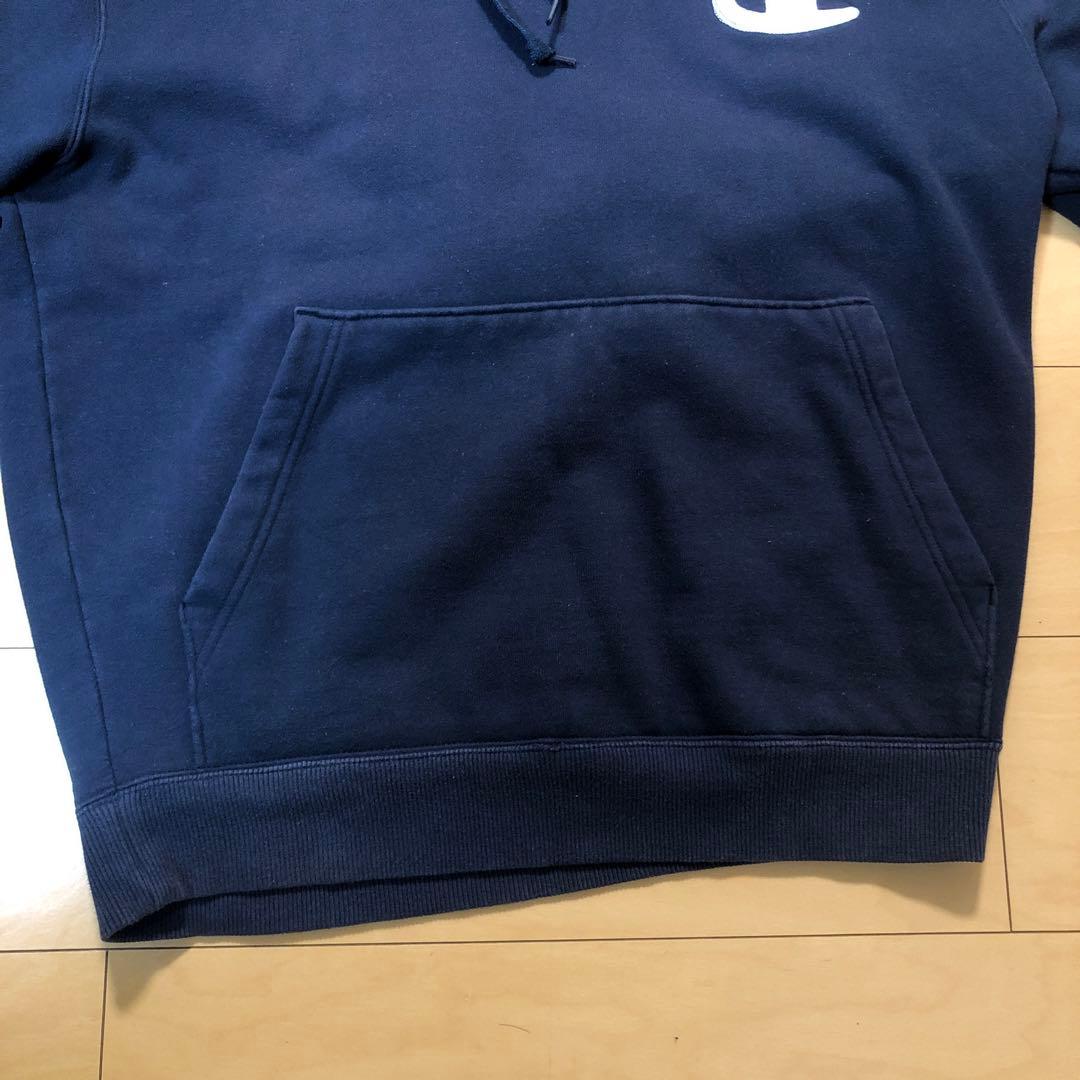 Champion ネイビー パーカー　スーパーフーディー