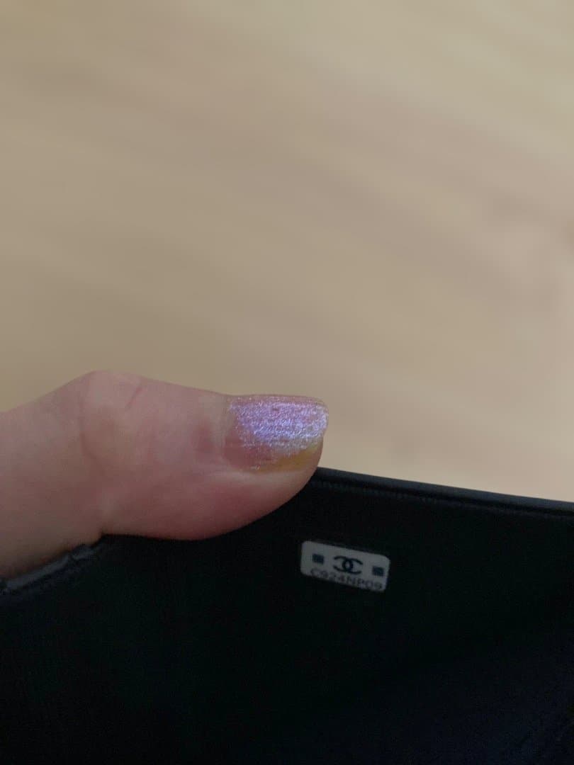 CHANEL ブラック 二つ折り財布　未使用❣️