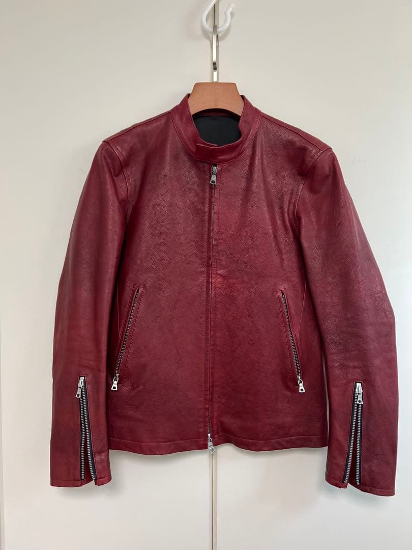 試着のみ BACKLASH シングルライダース RED S