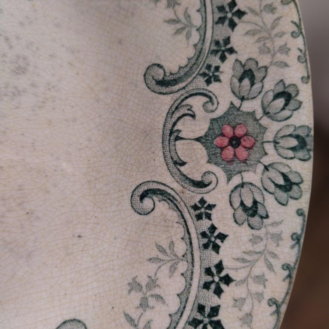 ライン他あり・ショワジールロワプレート・切り花/フランスアンティーク