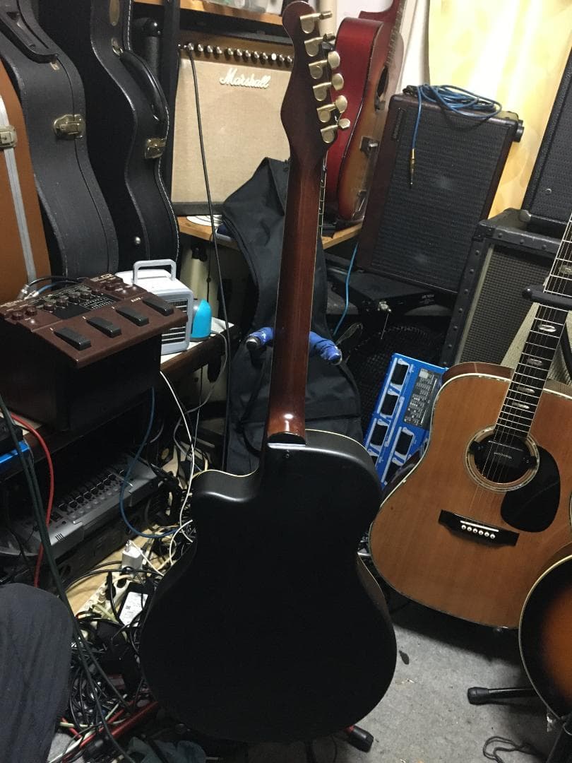 Apx8s 雑gold塗装 究極の改造！アコギ・エレキ化　調整済は動画！