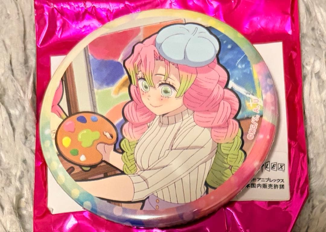 鬼滅の刃 キメツ学園物語 刀鍛冶の里編 ランダム57mm缶バッジ 甘露寺蜜璃