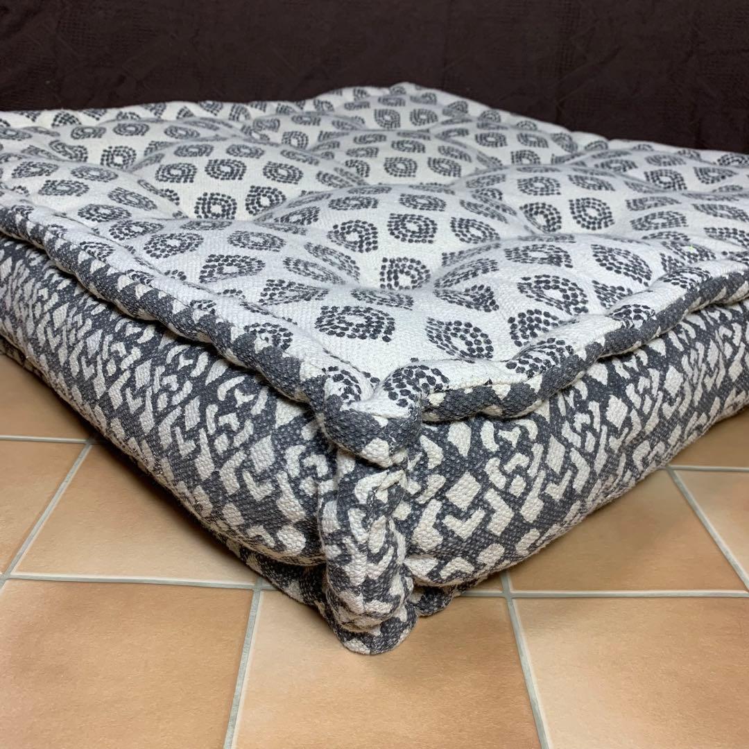 【美品】アデペシュ ブロックマルチソファ オットマン ホワイト