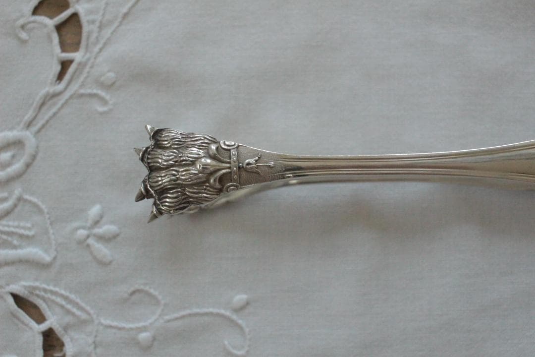【C】シルバーコーティングのトング/野獣の足・フランスアンティーク