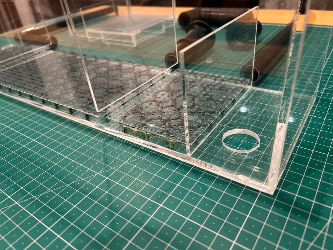 上部濾過式アクアリウム水槽アクアポニックス仕様　60cm幅水槽用