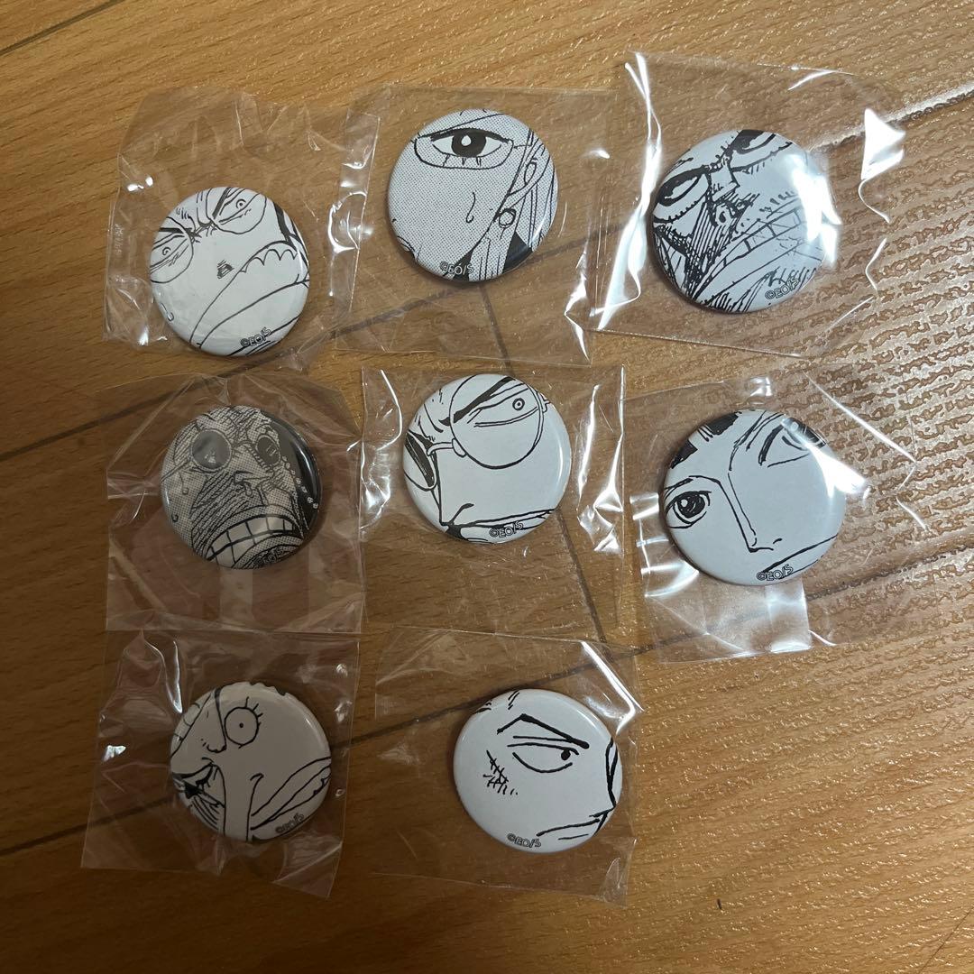 ワンピース オールフェイス 缶バッジ　８個セット