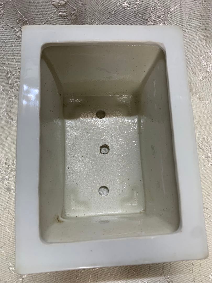 南京　盆栽鉢　深め　絵鉢