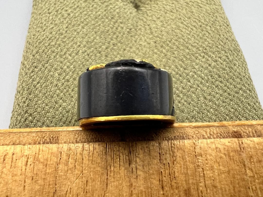 【海】江戸後期屈指名工！浜野矩随！『矩随』在銘 赤銅人物高彫金銀象嵌 縁頭 超絶