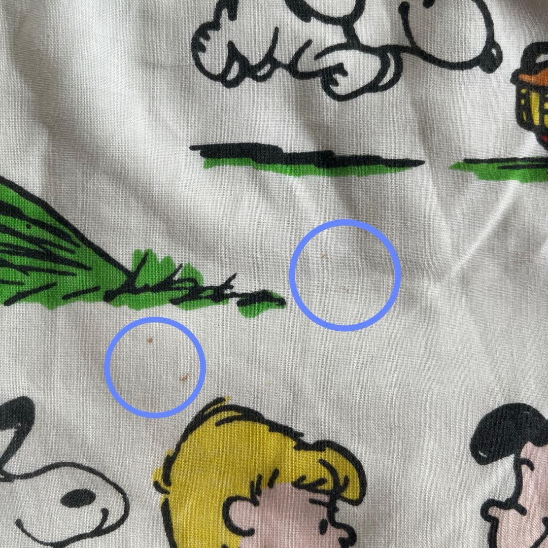 USA製70’sヴィンテージpeanuts snoopyシーツ フライングエース